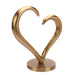 Gold Heart Sculpture - WoodenTwist