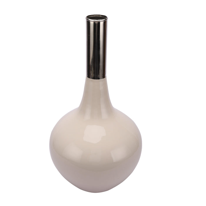 Stout Deidra Fawn White Brass Vase - WoodenTwist