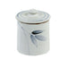 HAND CRAFTED STUDIO POTTERY WHITE & BLUE JAR - WoodenTwist