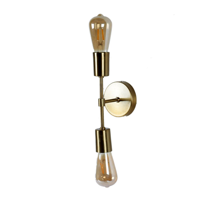 Salacia Gold Double Wall Light In Gold Finish - WoodenTwist