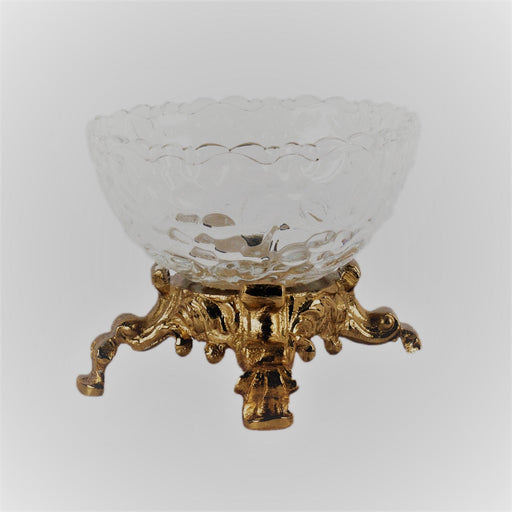 Four Legged Aristocrat's Glass Bowl (Gold) - WoodenTwist
