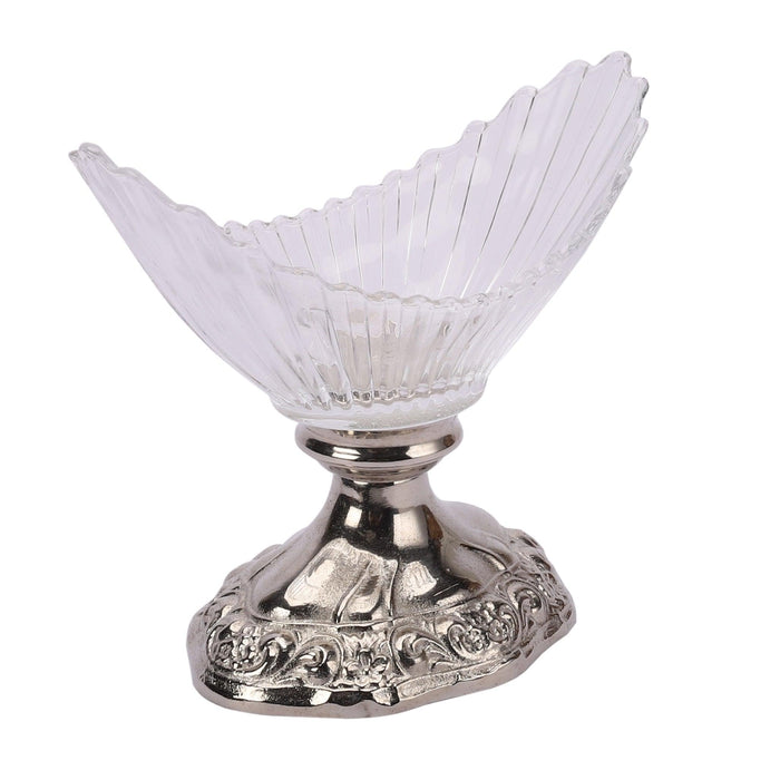 The "Crescent Artistocrat's Glass" Bowl (silver) - WoodenTwist
