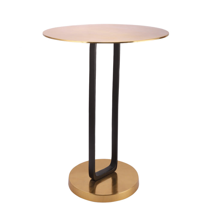 Irwin's Rectangle Table Gold top & Base with Black Body - WoodenTwist