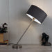 The "Large Silver MJ Lamp with Grey velvet shade - WoodenTwist