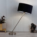 The "Large Silver MJ Lamp" with Blue velvet shade - WoodenTwist