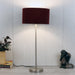 The "Large Silver MJ Lamp" Red Velvet shade - WoodenTwist
