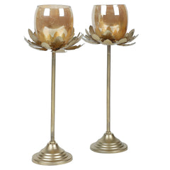 Hammered Flower Detachable Set of 2 - WoodenTwist