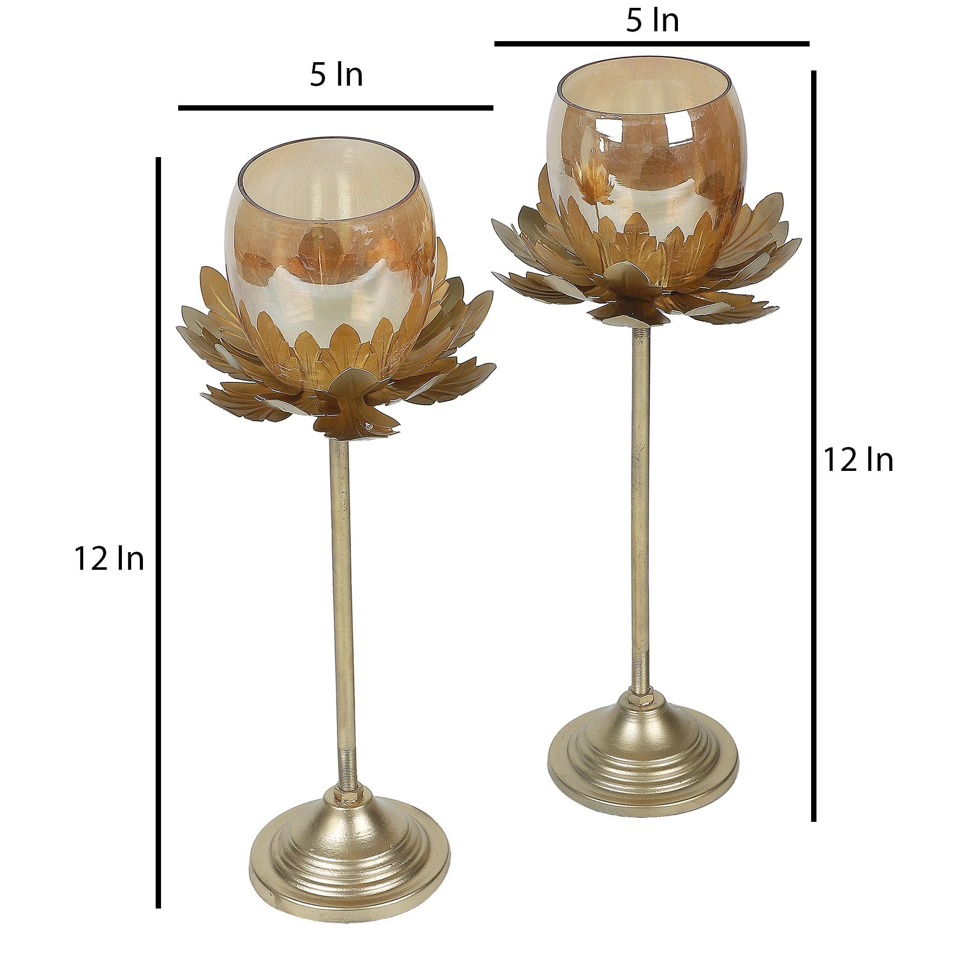 Hammered Flower Detachable Set of 2 - WoodenTwist