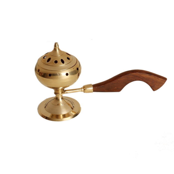 Brass Lobaan with Wooden Handle - WoodenTwist