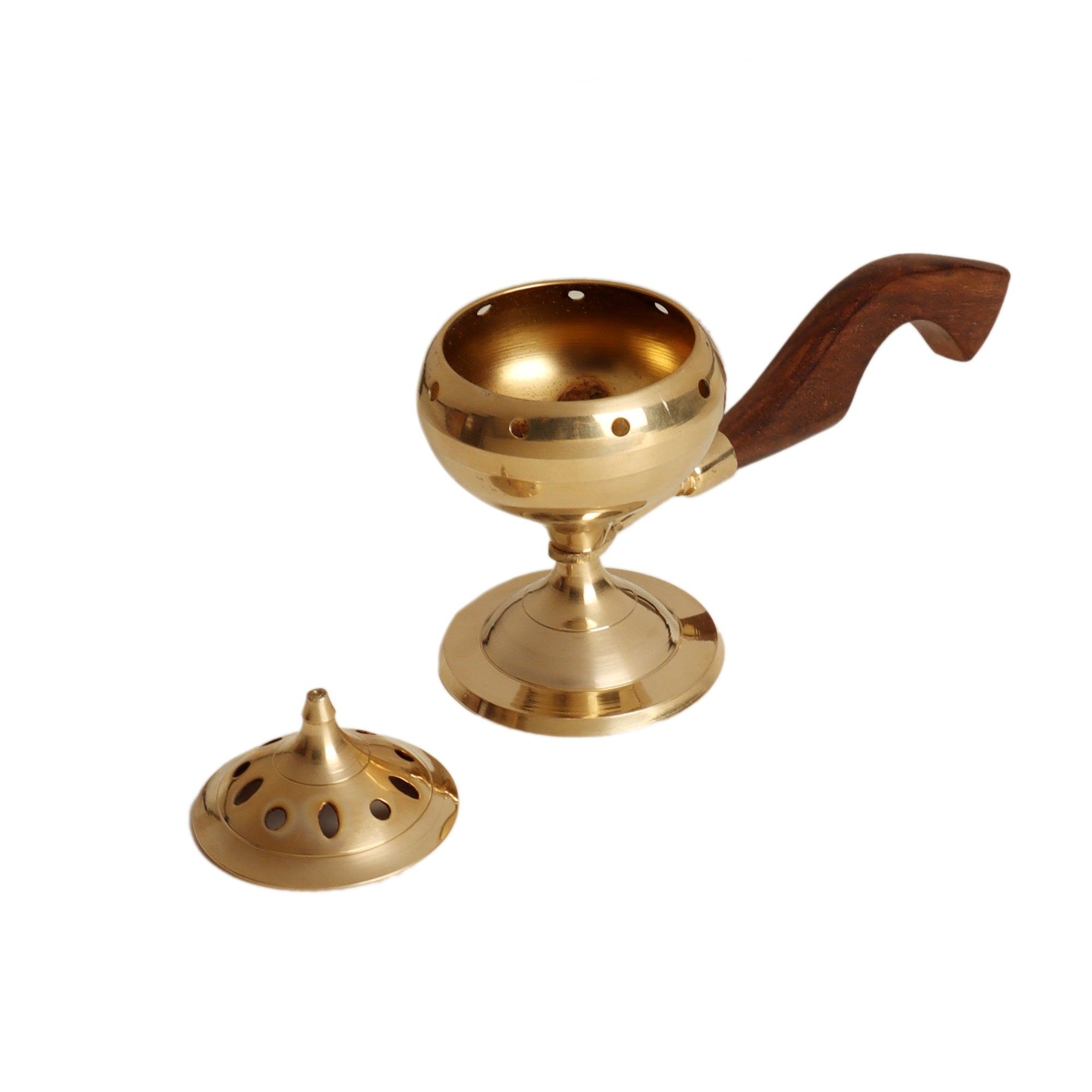 Brass Lobaan with Wooden Handle - WoodenTwist