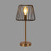 The "Imprisoned Bulb Lamp" Black and Gold Matt Brass Finish Table lamp - WoodenTwist