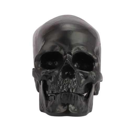 Black Skull Head Skeleton Decoration Statue - WoodenTwist