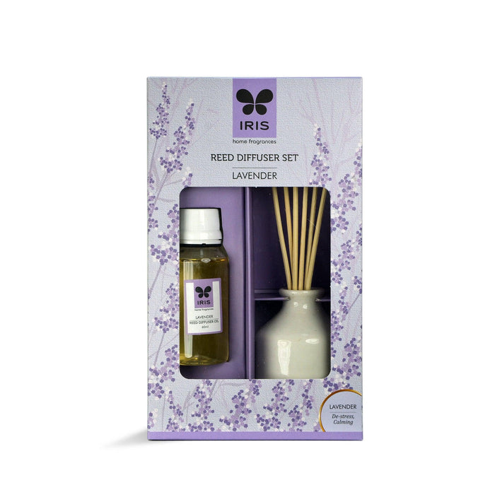 Reed Diffuser Set Lavender Fragrance - WoodenTwist