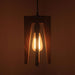 Jet Beige Wooden Single Hanging Lamp - WoodenTwist