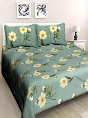 3D Double Bedsheet with 2 Pillow Covers (Multicolor) - WoodenTwist