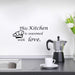 Kitchen Is Seasoned with Love' Wall Sticker for kitchen, Dining Room - WoodenTwist