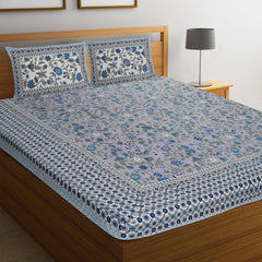 Rajasthani Jaipuri Gracious Cotton Block Print bed sheets - WoodenTwist