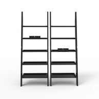 Ladder book shelf shelf depth detail view