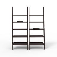 Leaning ladder bookshelf dimensions diagram