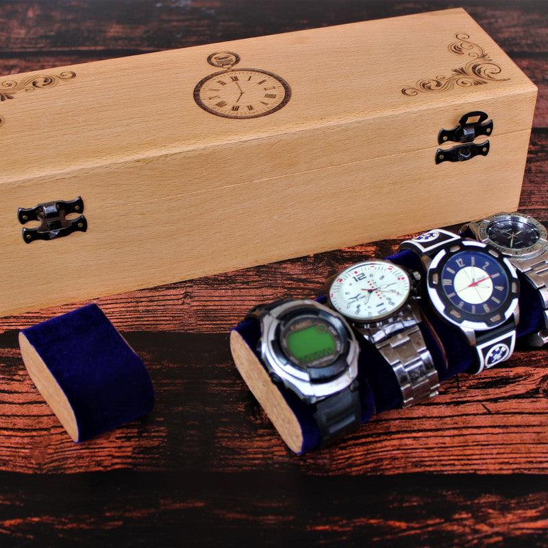 Handcrafted Wooden Watch Storage Box - WoodenTwist