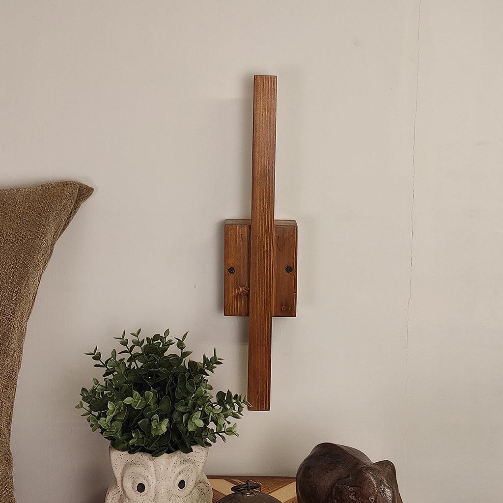 Lineo Brown Wooden LED Wall Light - WoodenTwist