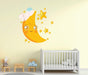 Animated Sleeping Baby with Moon & Stars Wall Sticker for Baby Room - WoodenTwist