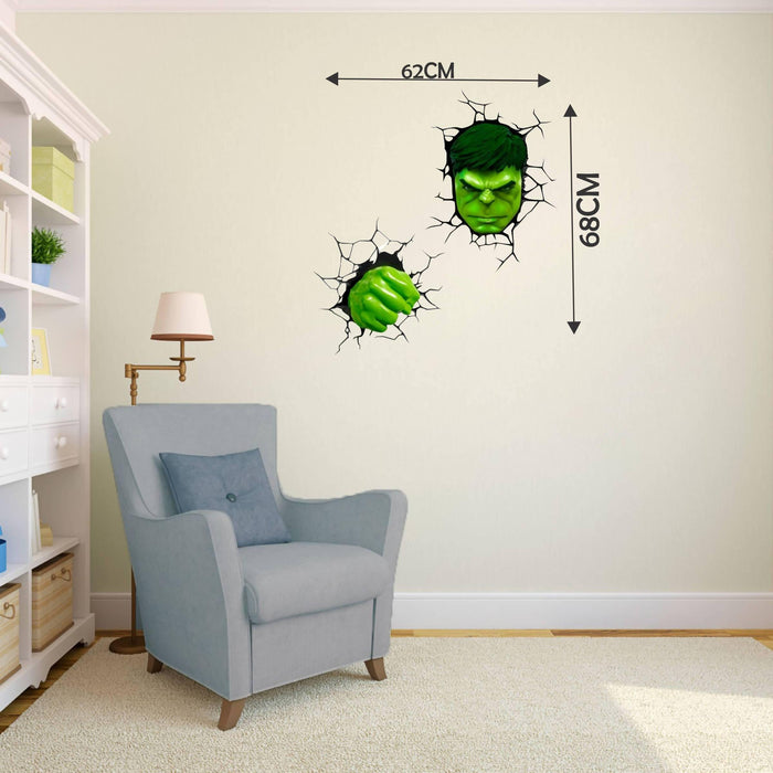 Incredible Hulk Wall Sticker - WoodenTwist