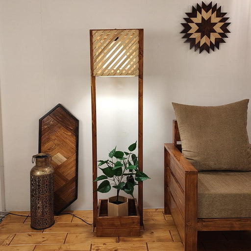 Lyon Wooden Floor Lamp - WoodenTwist