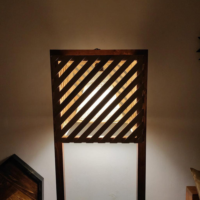 Lyon Wooden Floor Lamp - WoodenTwist
