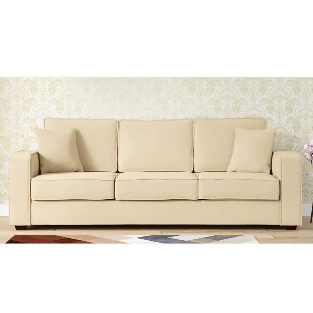 Jason 3 Seater Premium Sofa (Cream) - WoodenTwist