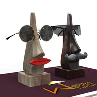 Handcrafted Wooden Nose Shaped Spectacle Holder - Lifestyle Shot 2