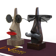 Handcrafted Wooden Nose Shaped Spectacle Holder - Lifestyle Shot 1