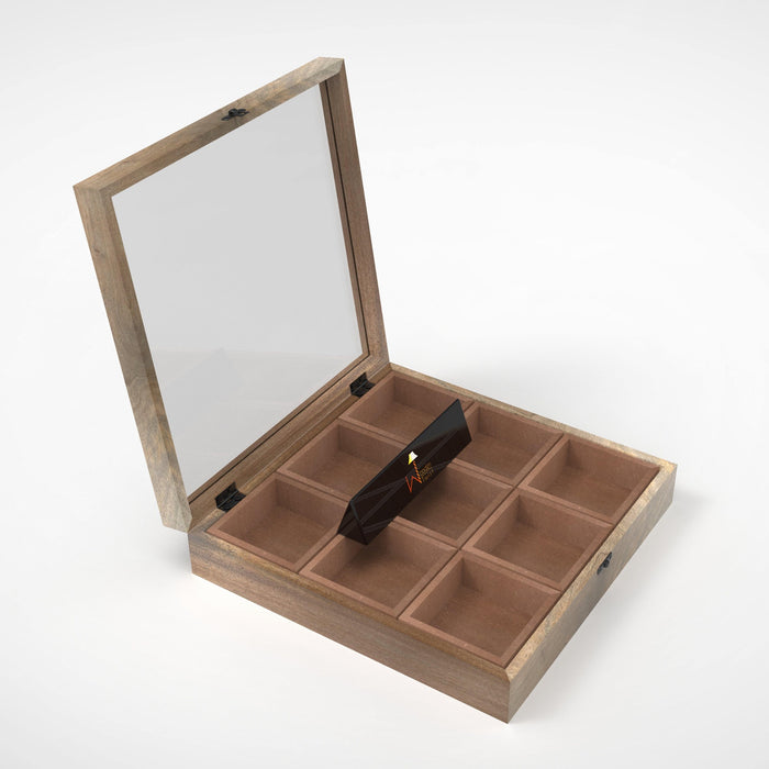 Wooden Watch Box With 9 Compartments - WoodenTwist