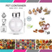 360 Degree Revolving Round Shape Transparent Pack of 16 Jar Spice Rack - WoodenTwist