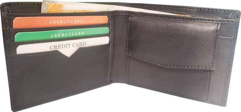 Men Brown, Blue Artificial Leather Wallet (3 Card Slots) - WoodenTwist