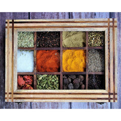 Handcrafted Mixed Wood Spice Box - WoodenTwist