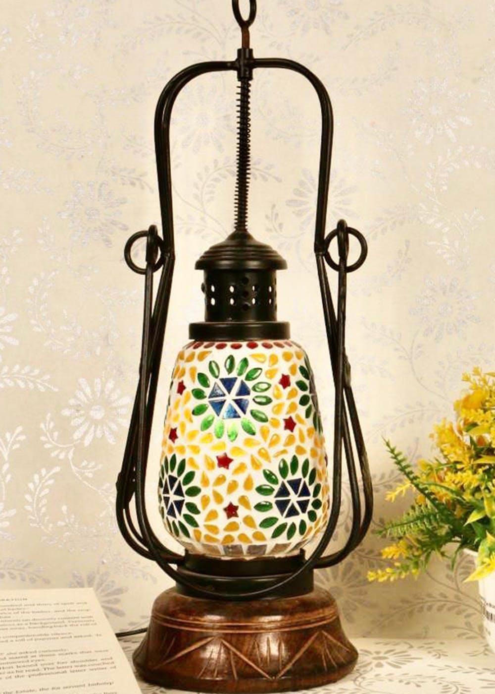 Mosiac Medium Lantern - WoodenTwist