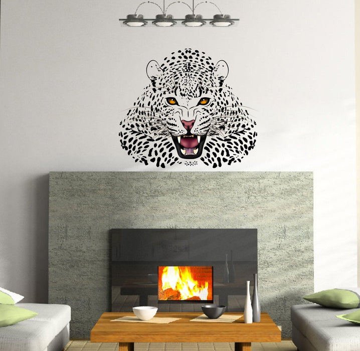 Abstract Leopard Wall Sticker - WoodenTwist