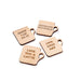 Coffee Theme Wooden Coasters (Set of 4) - WoodenTwist