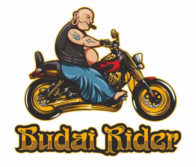 Budai Rider Wall Sticker - WoodenTwist