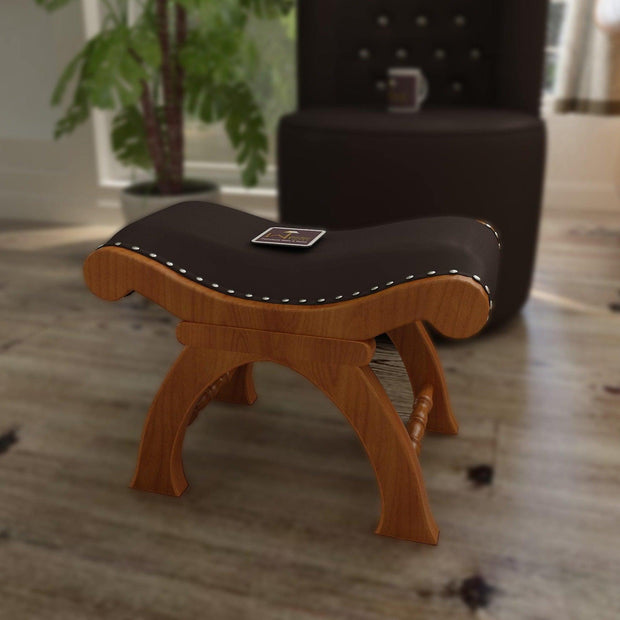 Wooden Stool Chair with Cushion - WoodenTwist