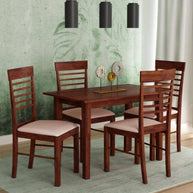 Solid Wood Dinning Table Set (4 Seater) - WoodenTwist