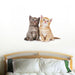 Two Kittens Wall Sticker - WoodenTwist