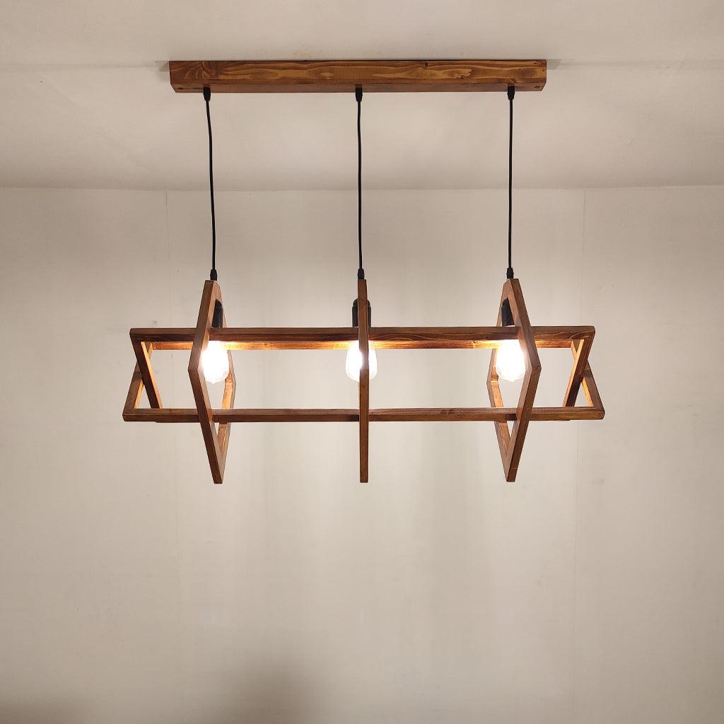 Paragon Brown 3 Series Hanging Lamp - WoodenTwist