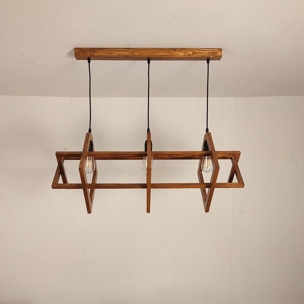 Paragon Brown 3 Series Hanging Lamp - WoodenTwist