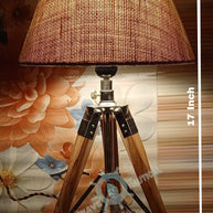 Wooden Tripod Table Lamp with Jute Shade - WoodenTwist