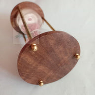 Metal Brass Antique Sand Clock - Detail View