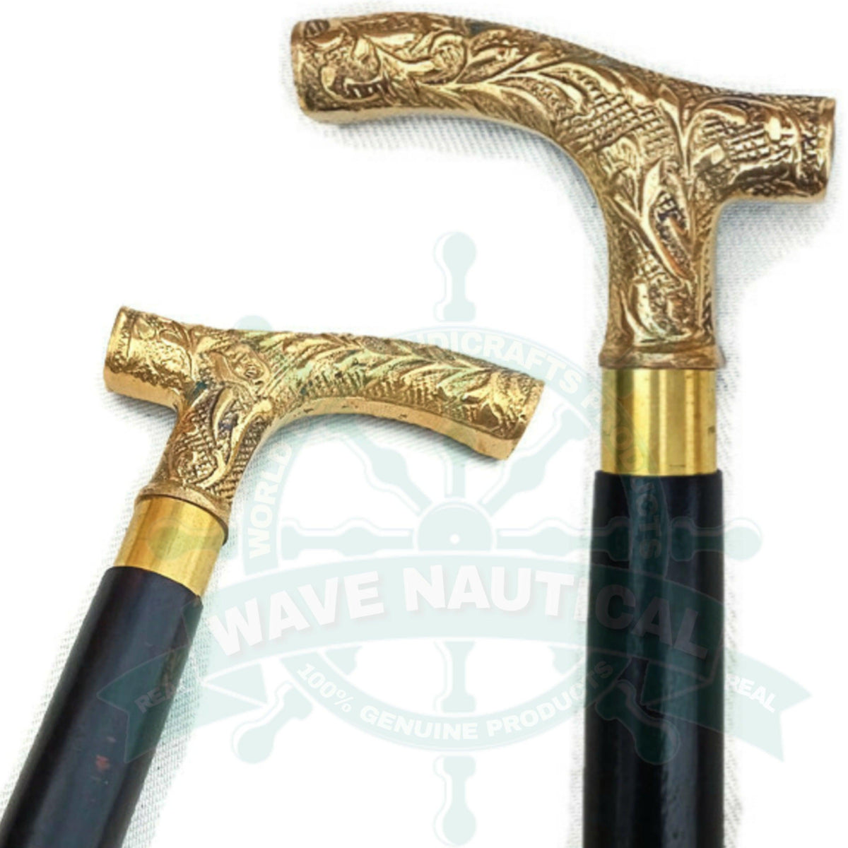 Antique Derby Style, Brass & Wood