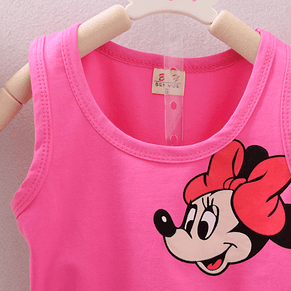Raafi Summer Baby girls Tee With Shorts Pink & Blue - WoodenTwist