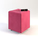 Stool for Living Room Soft Fabric Comfortable Cushion Ottoman Stool (Pink) - WoodenTwist